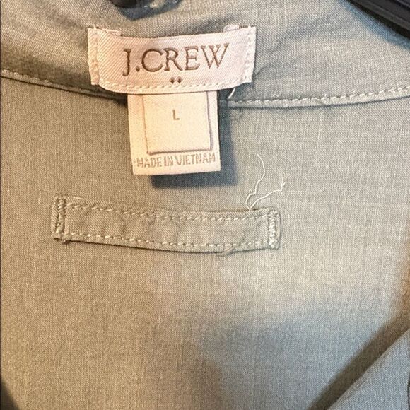 J. Crew Olive Button Down Casual Shirt - Picture 4 of 5